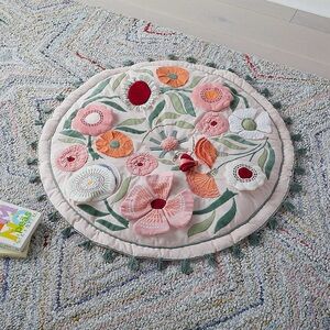 Crate&Barrel Floral Garden Baby Play Mat